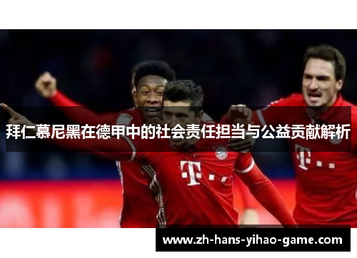 拜仁慕尼黑在德甲中的社会责任担当与公益贡献解析