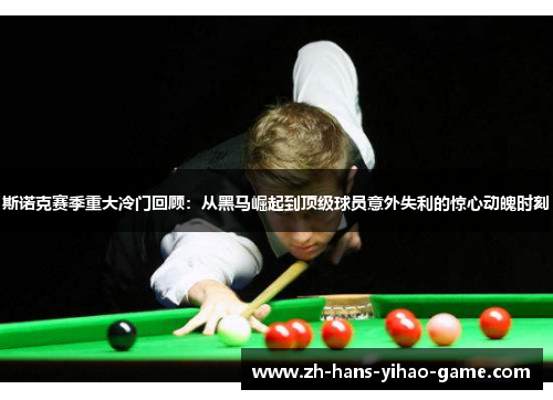 斯诺克赛季重大冷门回顾：从黑马崛起到顶级球员意外失利的惊心动魄时刻