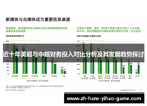 近十年英超与中超财务投入对比分析及其发展趋势探讨