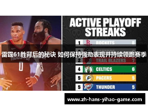 雷霆61胜背后的秘诀 如何保持强劲表现并持续领跑赛季