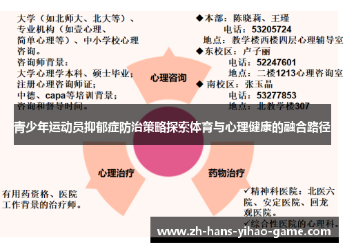 青少年运动员抑郁症防治策略探索体育与心理健康的融合路径